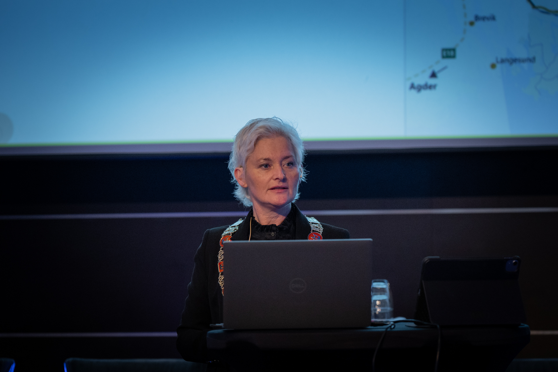 Anne Stømøy under konferansen til Grønn Jyllandskorridor på Farris Bad i Larvik tidligere i år.