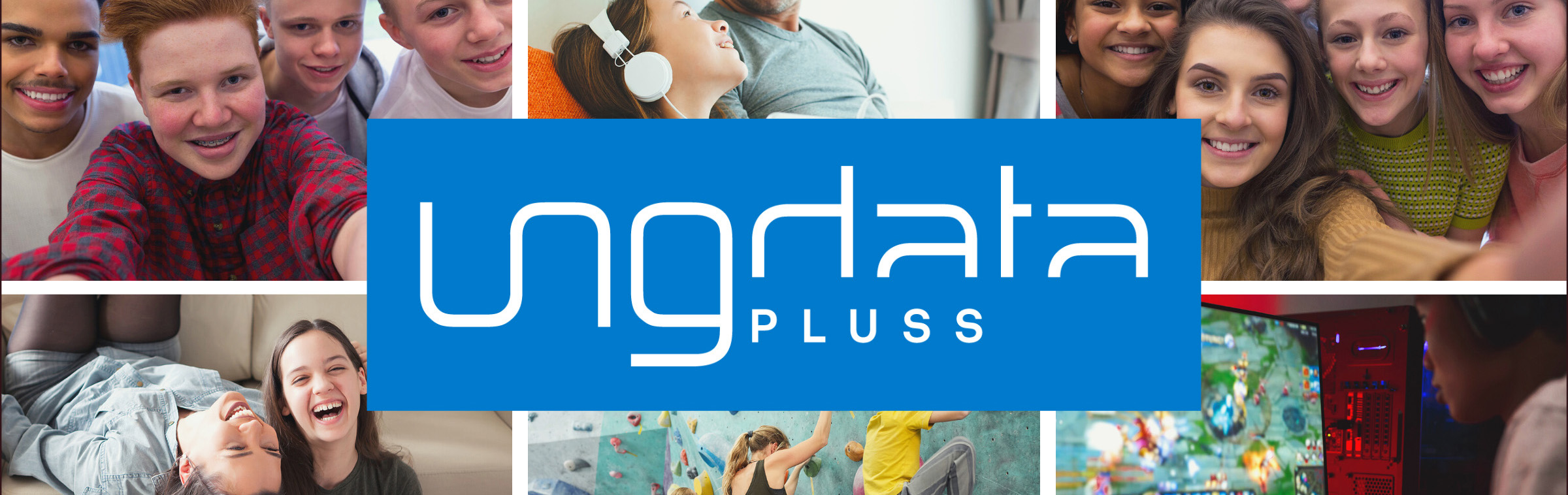 Foto collage av bilder av ungdom