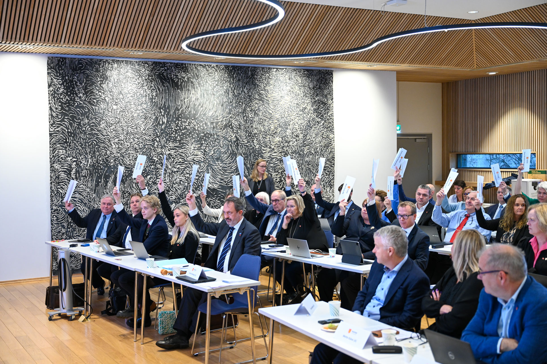 Bilde av et politisk møte