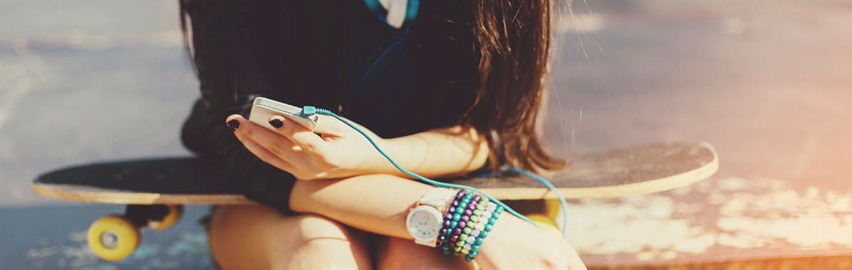 Person med skateboard