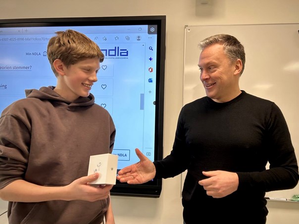 Elev sammen med lærer