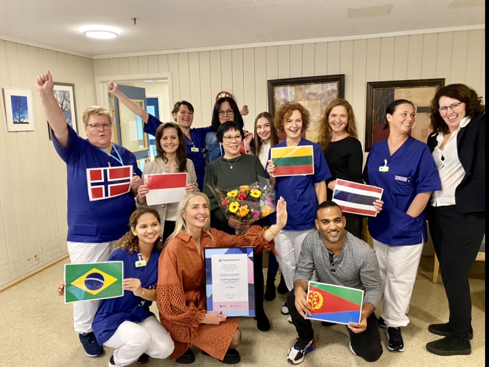 Det at du ikke snakker perfekt norsk, er ikke en hindring for å få jobbe på Andebu bo- og behandlingssenter.