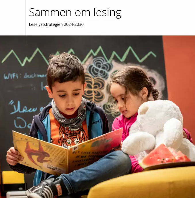 Forsidebildet på den nasjonale leselyststrategien 2024-2030