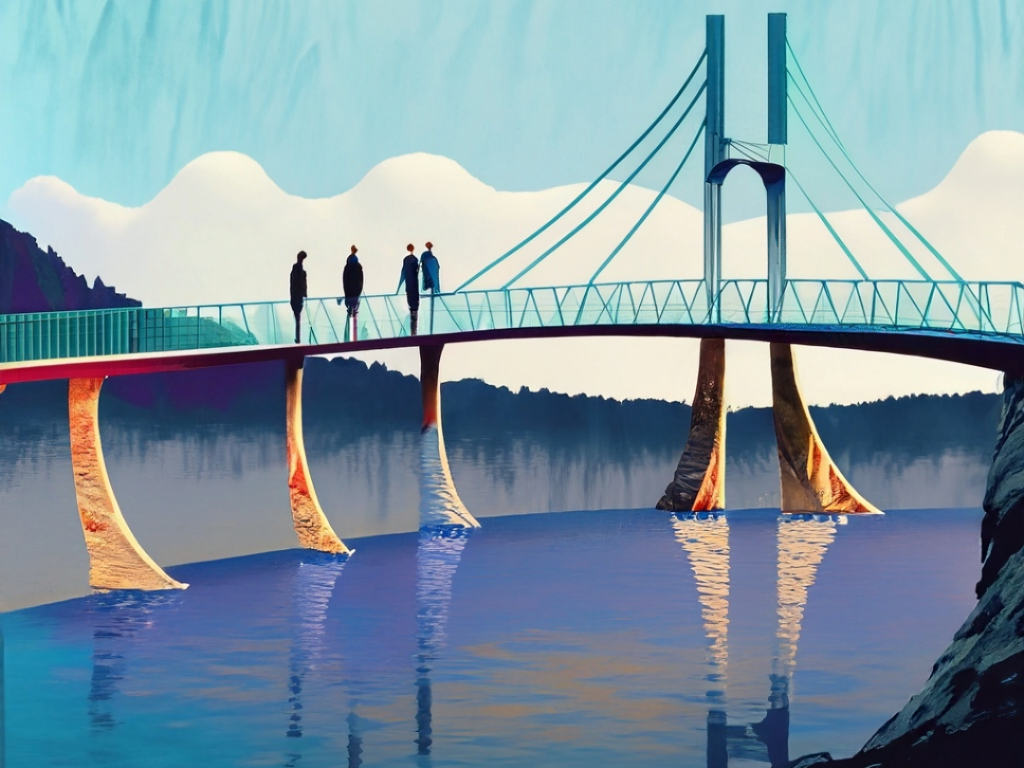AI-generert illustrasjon av bro