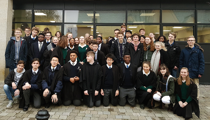 NIP-klassen på utveksling med Adamstown Community College i Dublin.