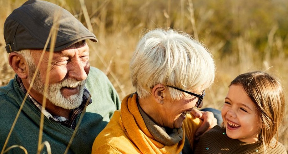 Besteforeldre med barnebarn