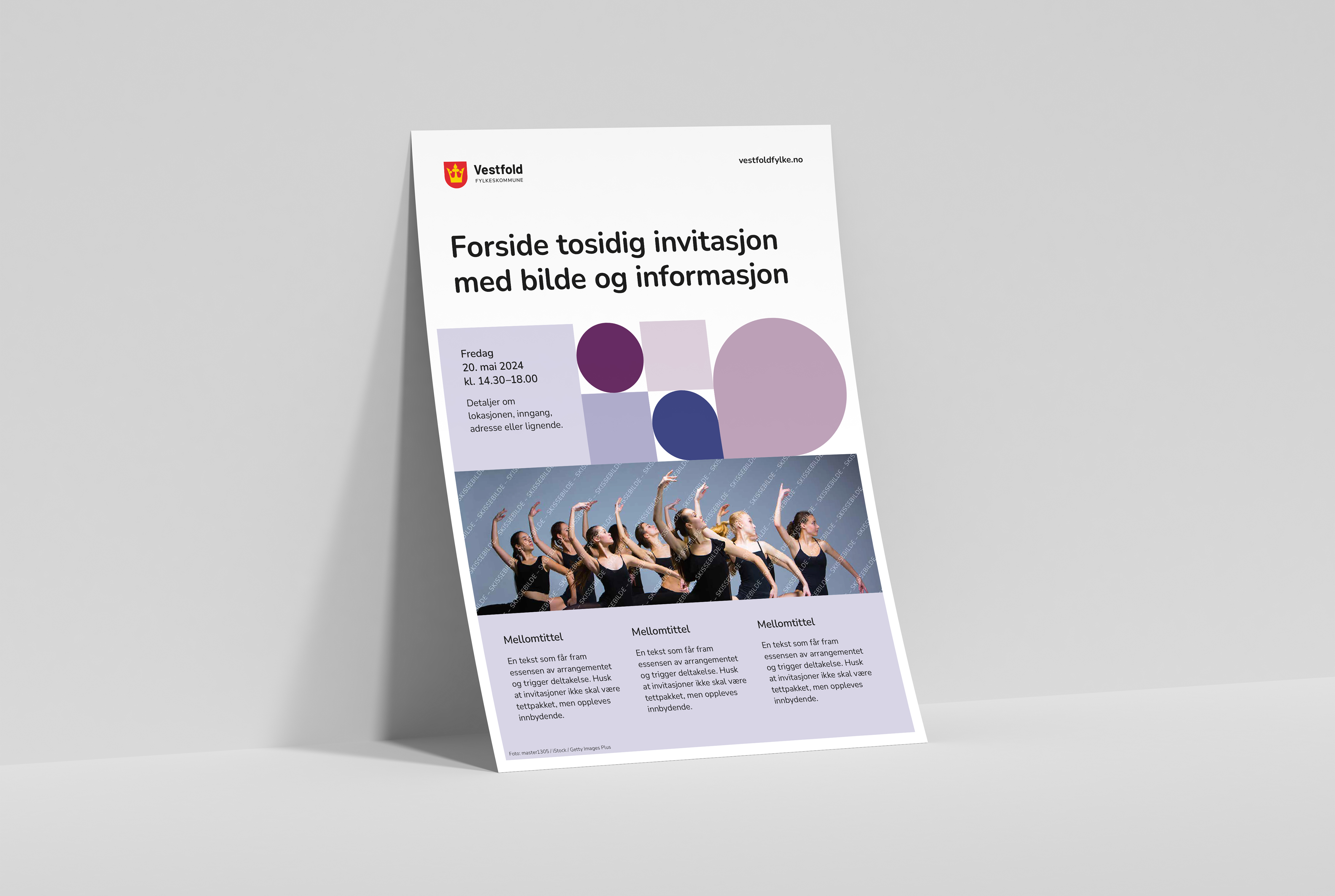 Mockup av invitasjon